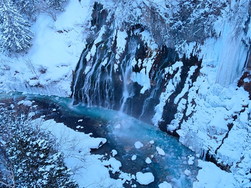 北海道美瑛-白鬚瀑布