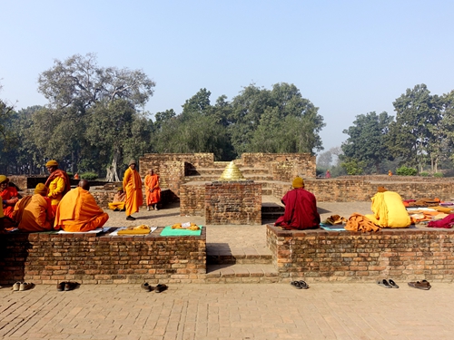 舍衛國 Shravasti 祇園精舍．阿難菩提樹．弟子塔．斯里蘭卡寺廟